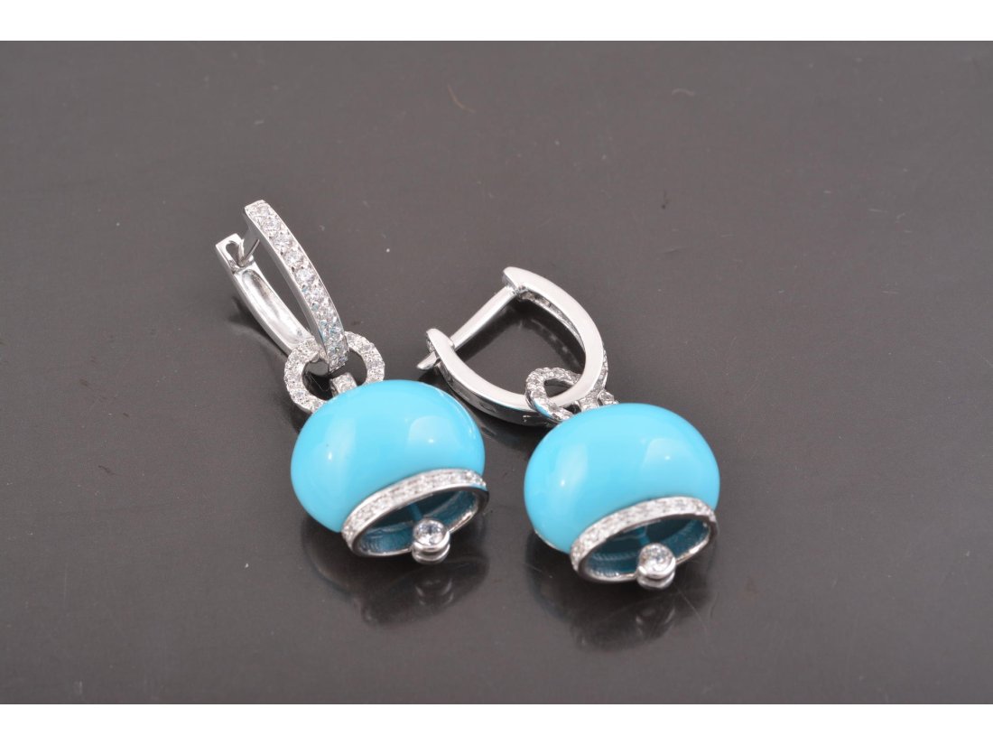 Сережки-дзвіночки у стилі Chantecler, срібло