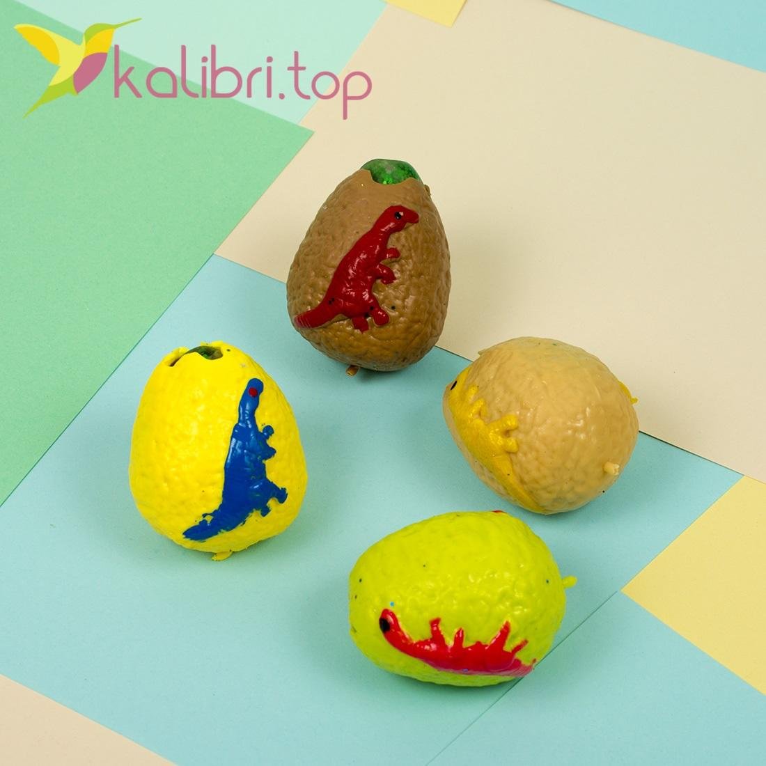 Дитяча іграшка антистрес Яйце динозавра кольорове оптом - фото 1
