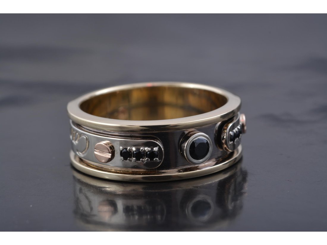 Каблучка чоловіча в стилі Cartier - Багира