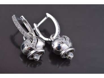 Сережки зі срібла у стилі Chantecler - Купити