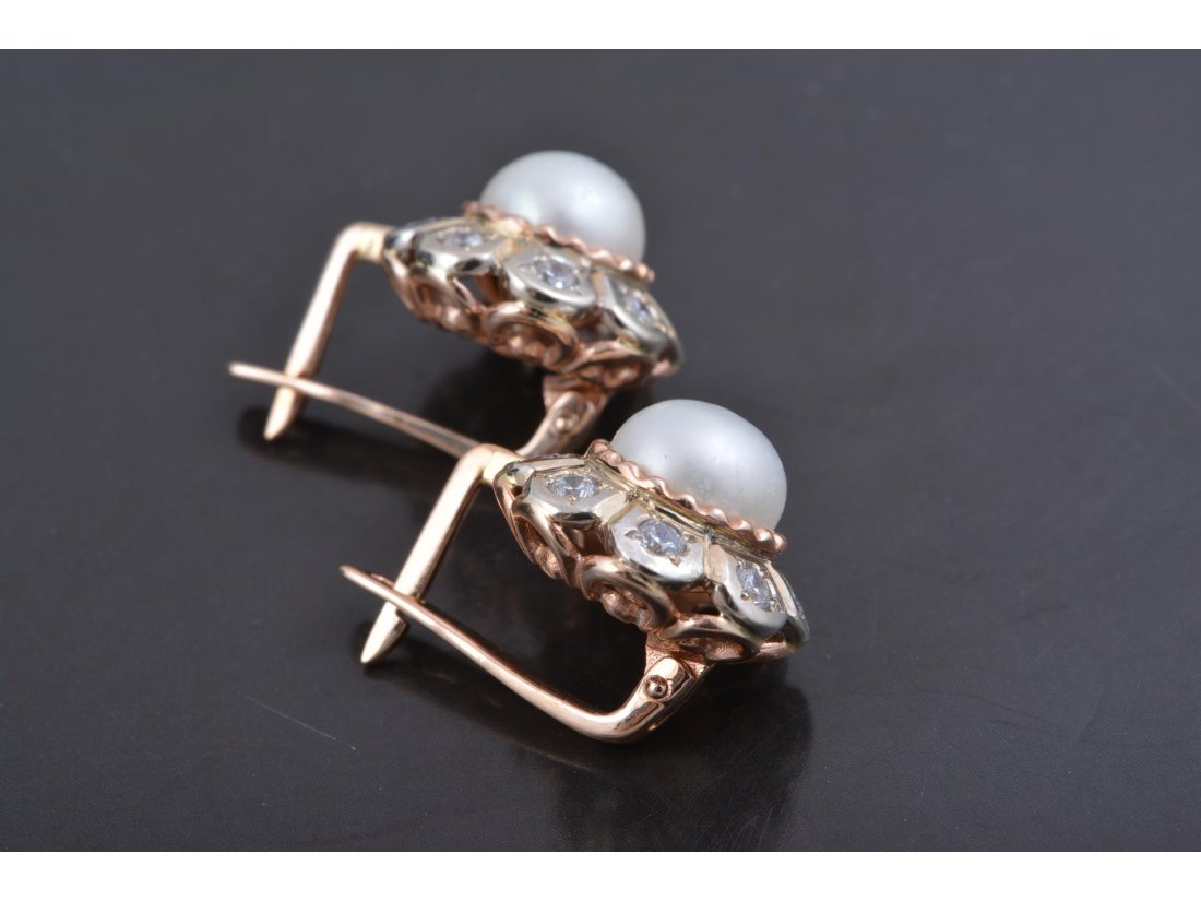 Сережки з перлами