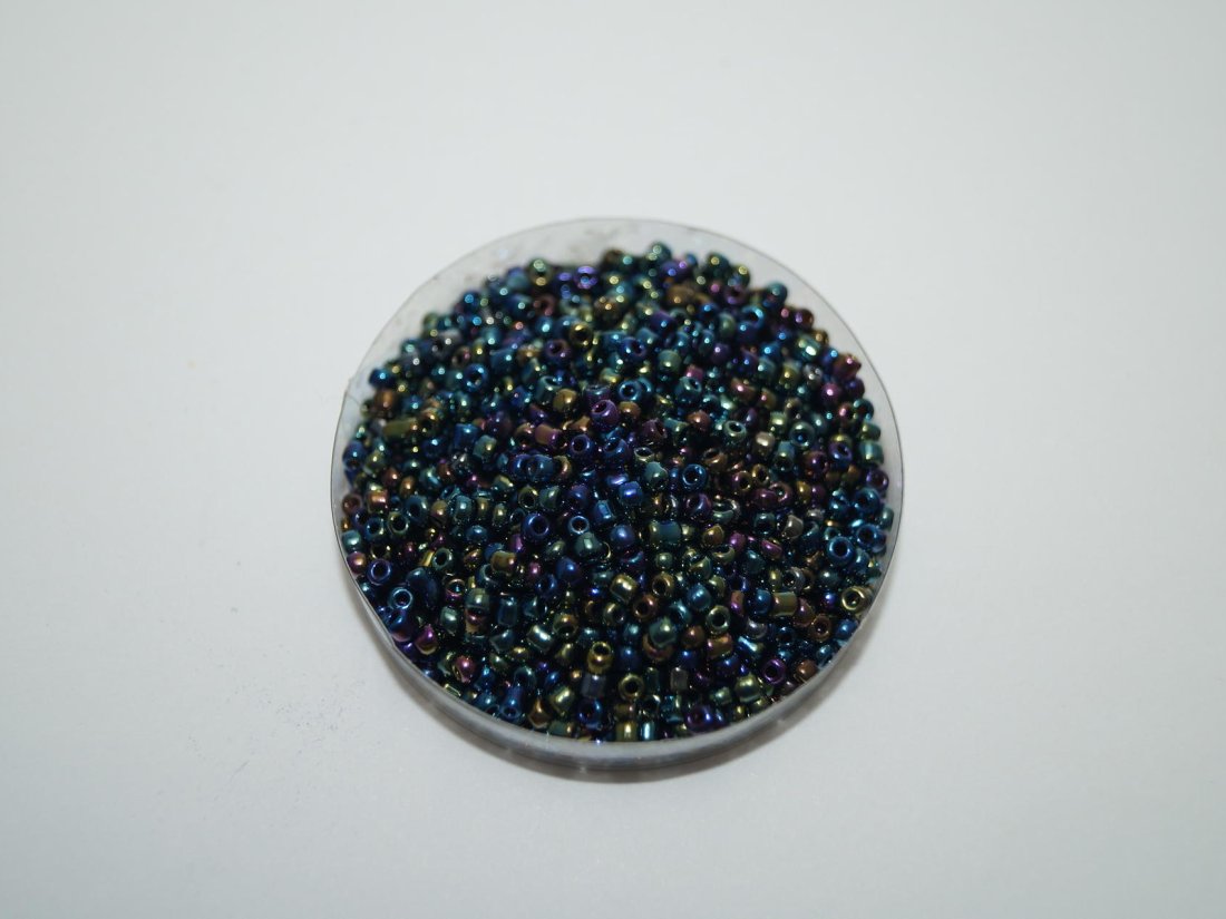 Бісер Дрібний Китайський. 450 г. №12/409 Бензин.