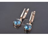 Сережки з топазом