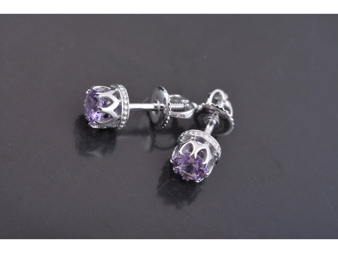 Сережки-пусети "Корона"