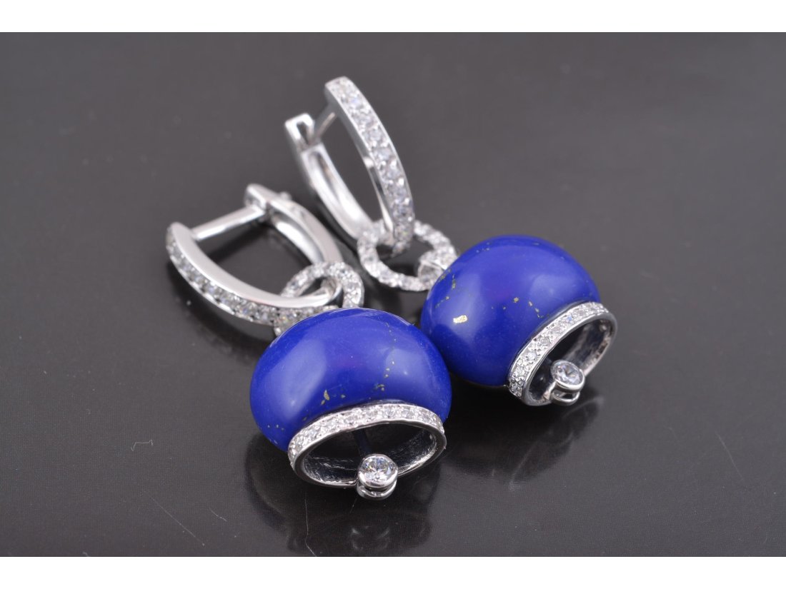 Сережки-дзвіночки у стилі Chantecler, срібло