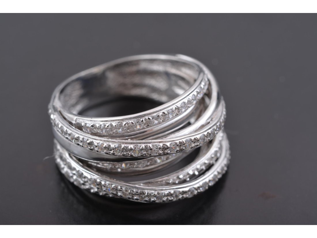 Каблучка жіноча з білого та лимонного золота - Купити