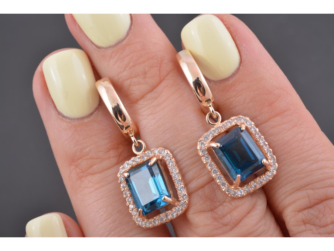 Сережки з топазом - Багира