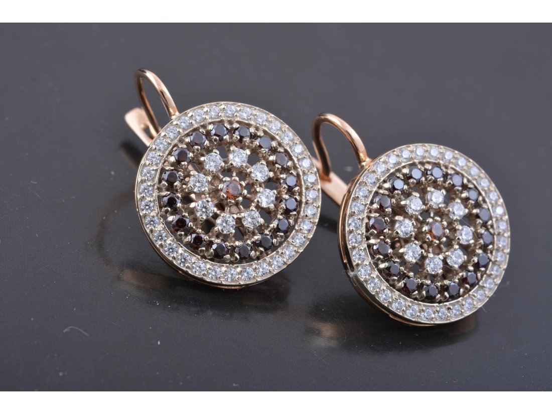 Сережки з розсипом