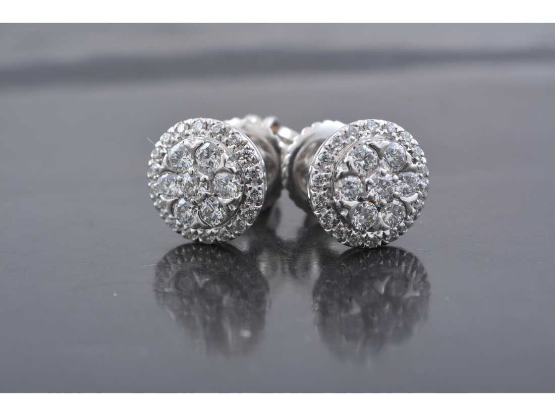 Пусети з діамантами