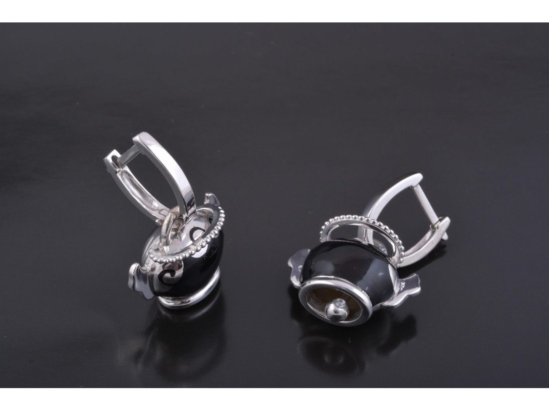 Сережки дзвіночки у стилі Chantecler, срібло