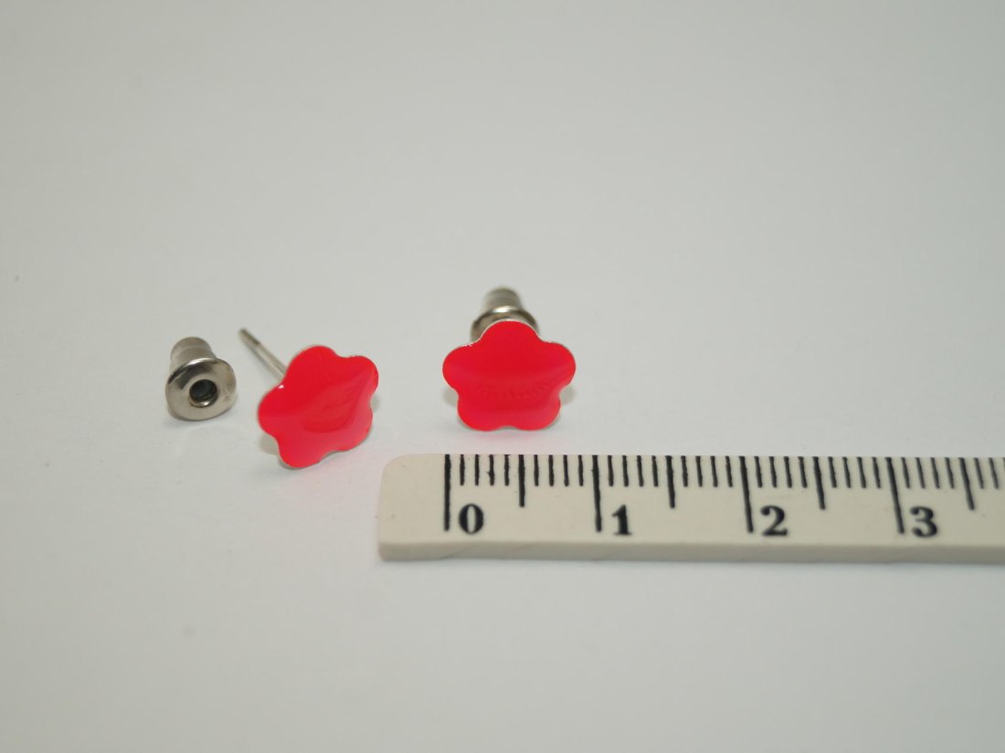 Сережки-Гвоздики Квіточка. - Кристалік