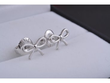 Сережки-пусети "Бантики" - Купити