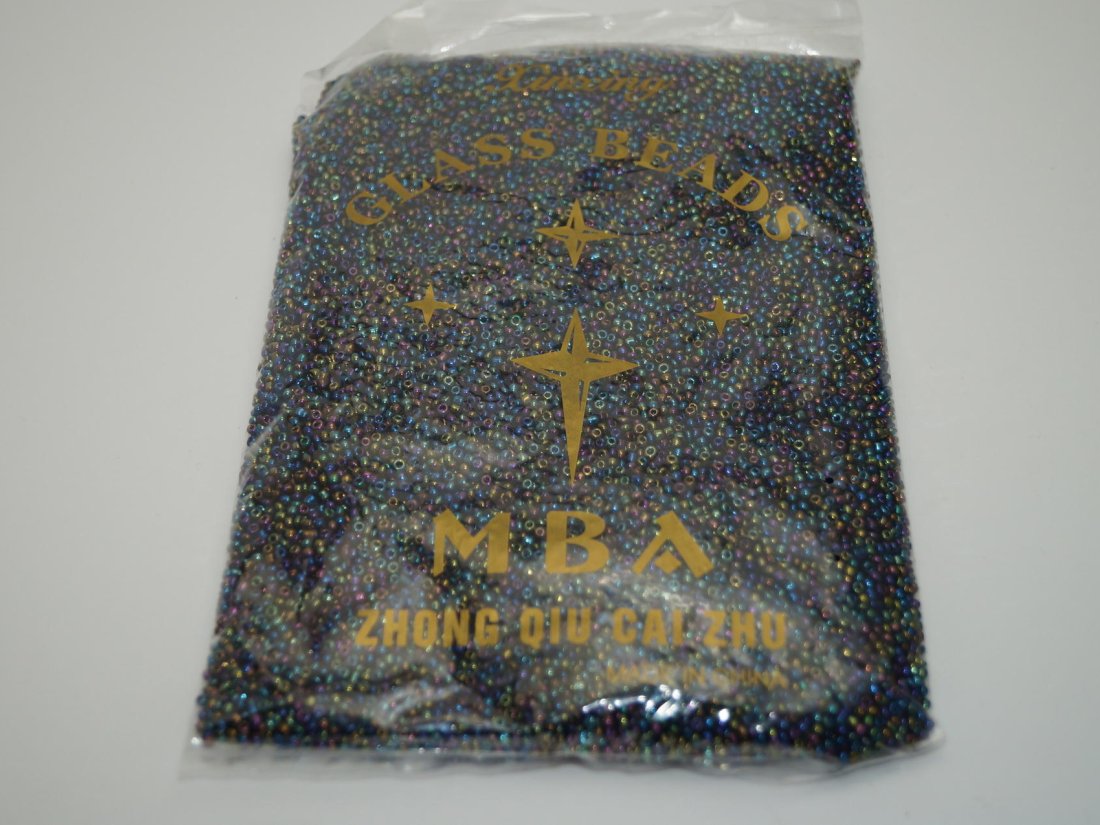 Бісер Дрібний Китайський. 450 г. №12/409 Бензин. - Кристалік