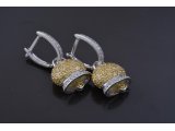 Сережки дзвіночки у стилі Chantecler, жовте золото
