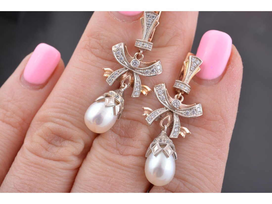 Сережки з перлами - Купити