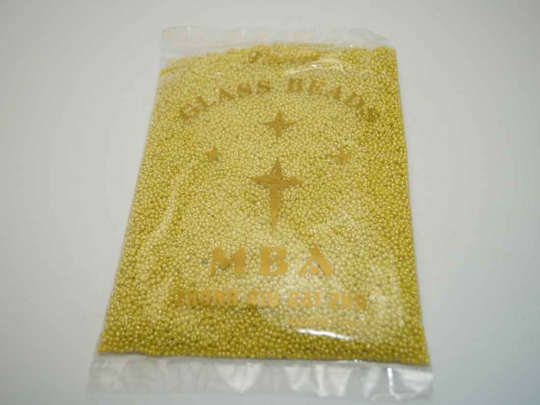 Бісер Дрібний Китайський. 450 г. №12/122 Жовтий - Кристалік