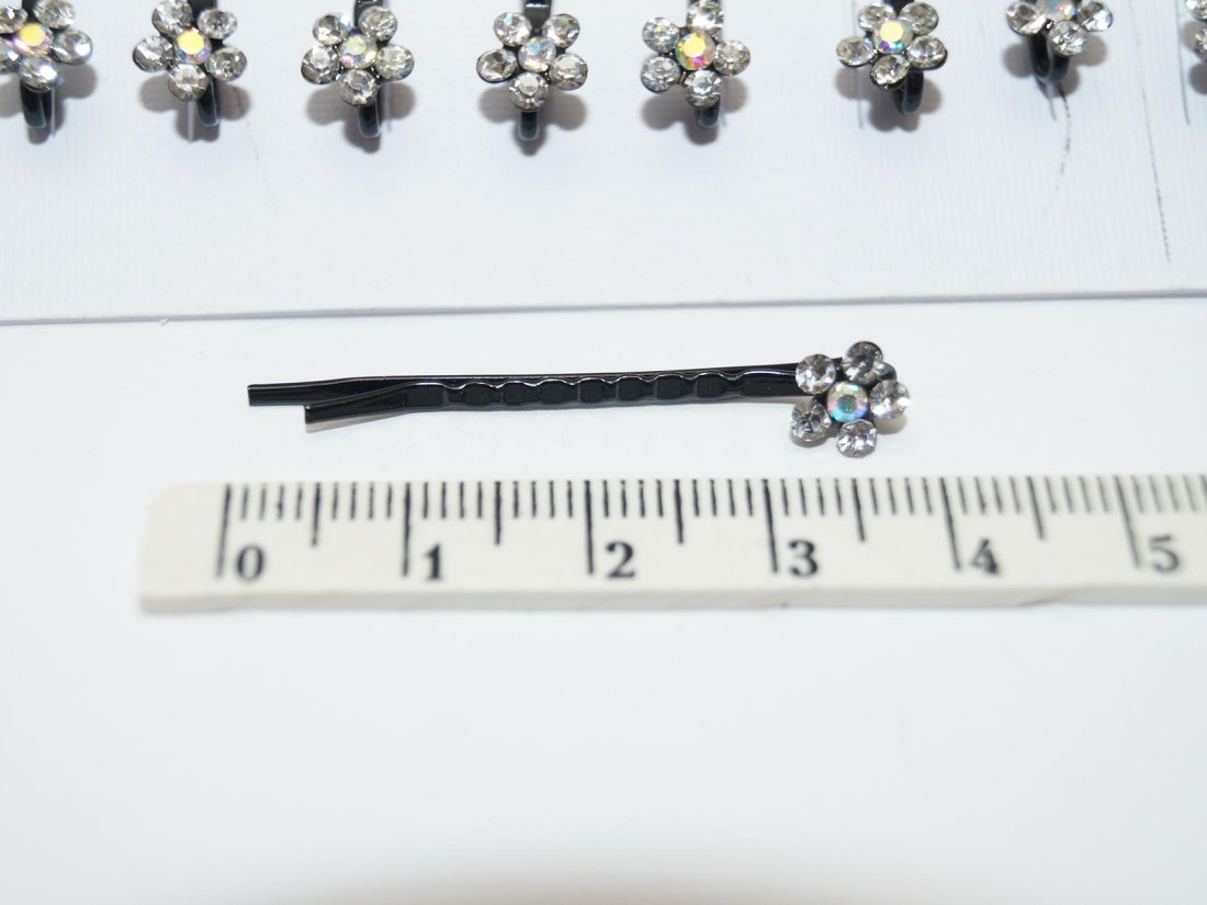 Невидимки для волосся. 4 см. - Кристалік