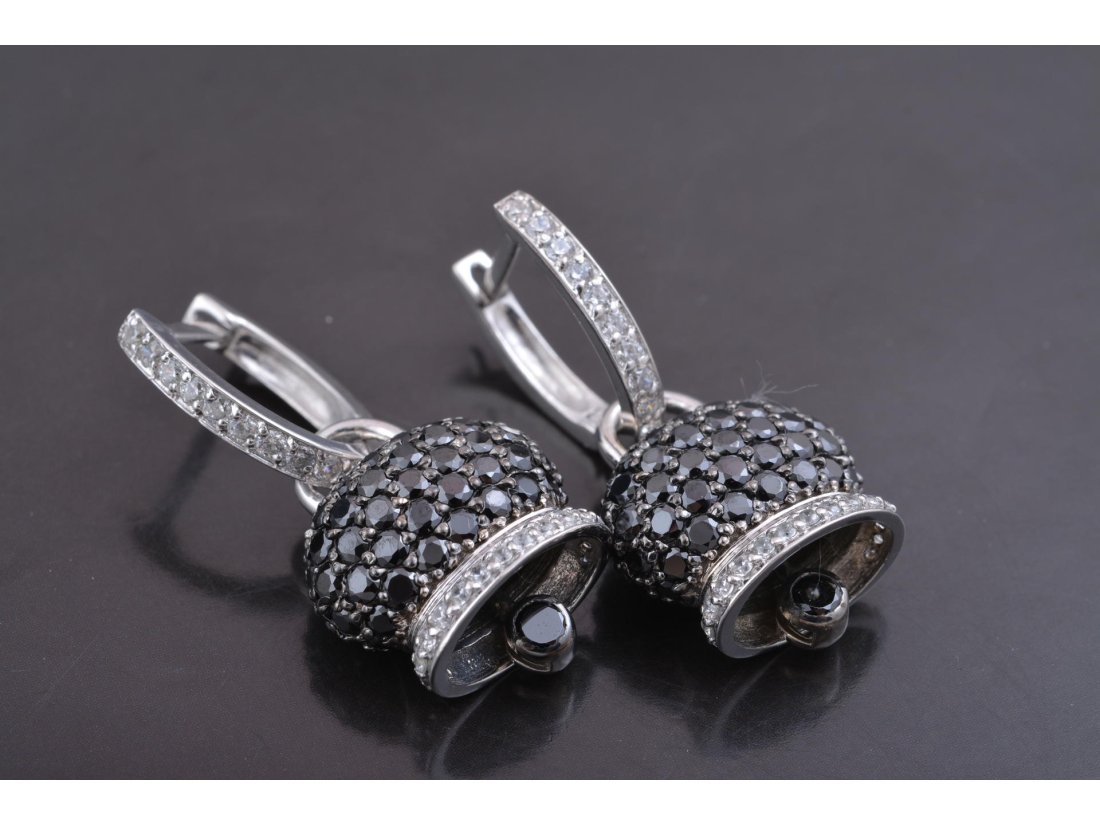 Сережки дзвіночки у стилі Chantecler, жовте золото