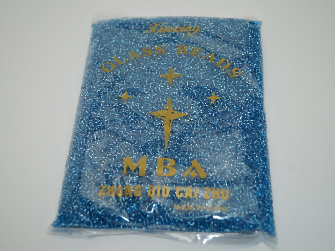 Бісер Дрібний Китайський. 450 г. №12/23В Блакитний. - Кристалік