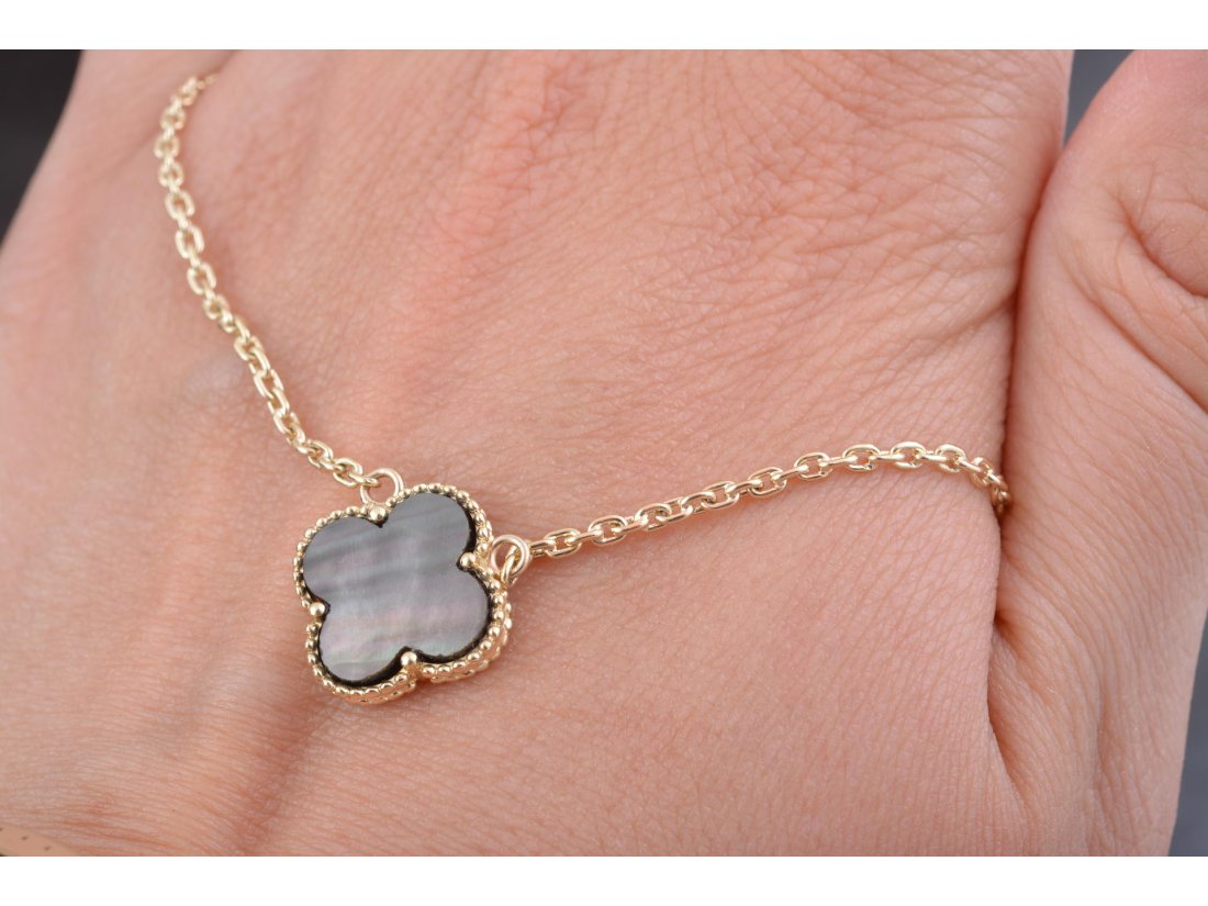 Кольє з чорним перламутром у стилі Van cleef - Купити