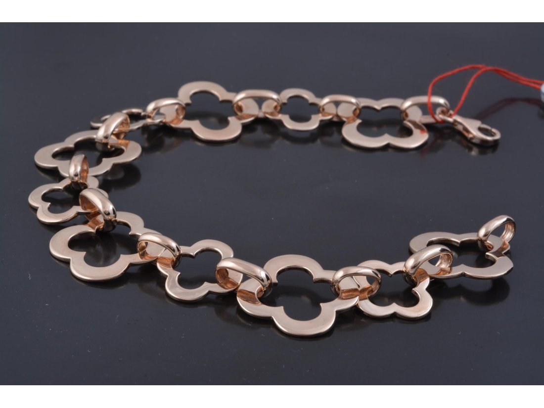 Браслет із чотирилистих квіток у стилі Van Cleef & Arpels - Багира