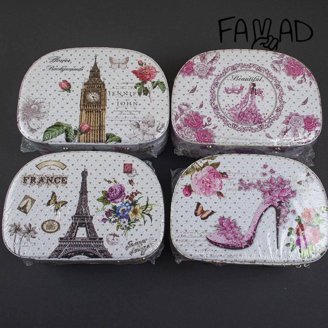 Шкатулка овал 3 в 1 оптом, фото 9541