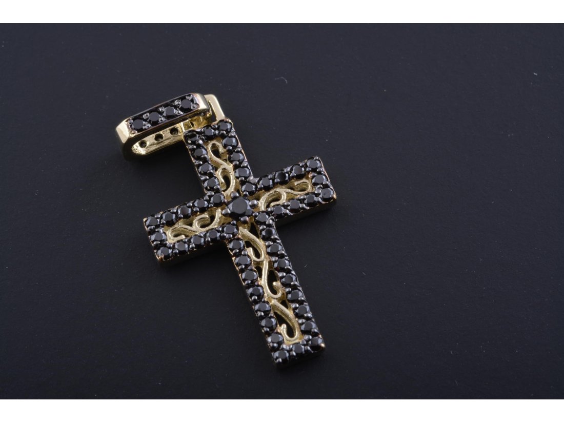 Підвіс Хрест із завитками - Багира