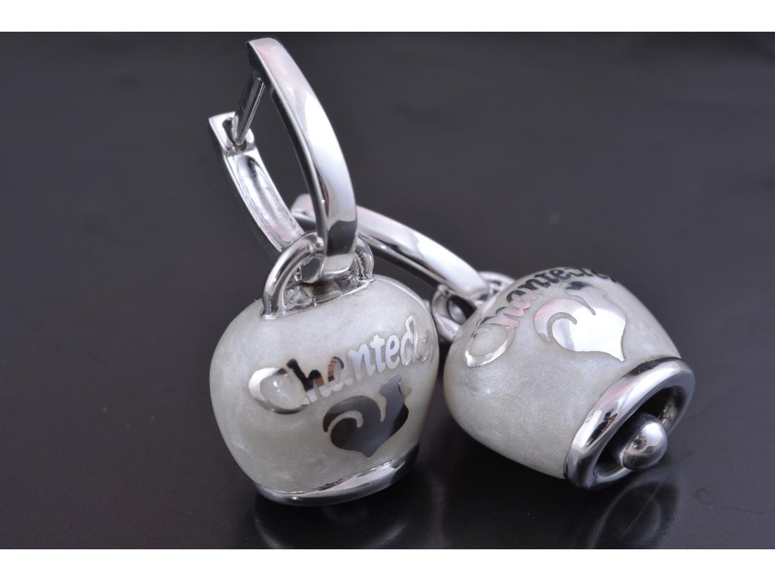 Сережки з емаллю в стилі Chantecler, срібло