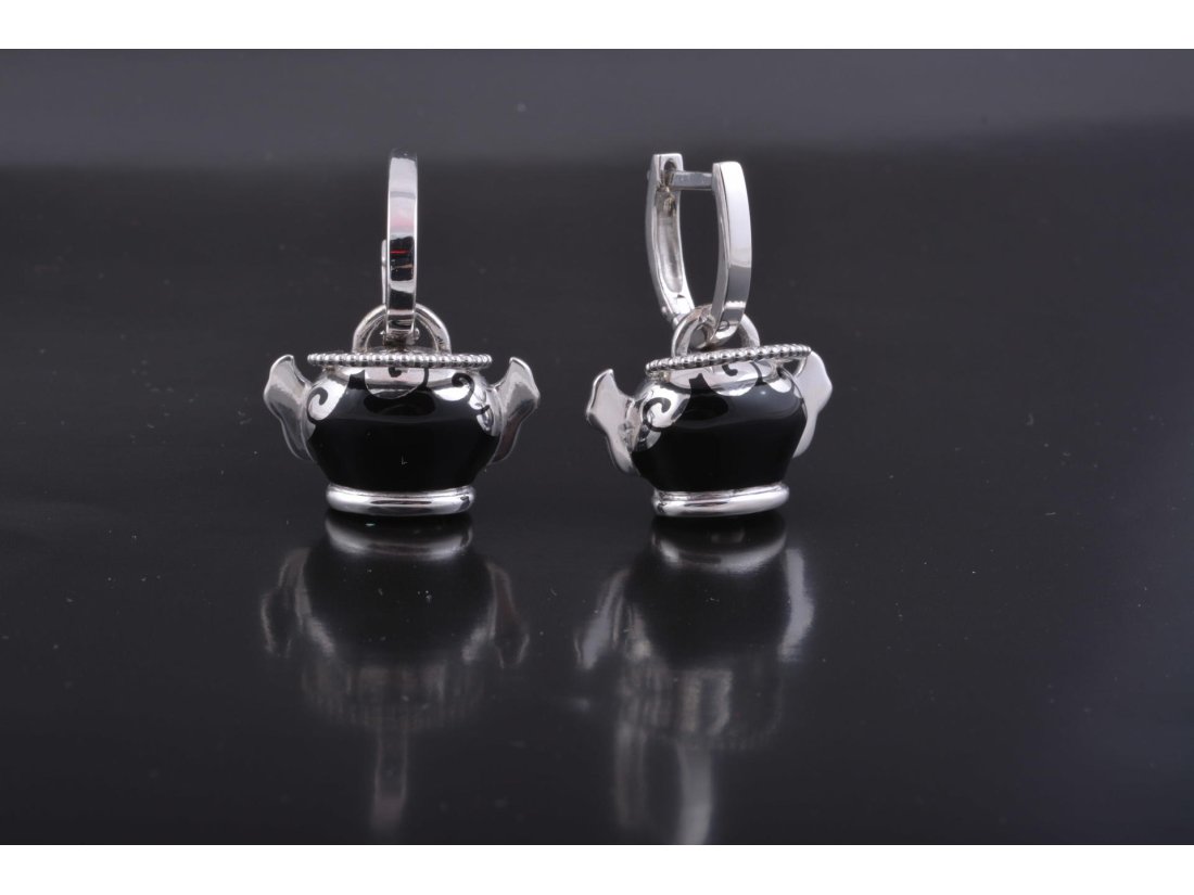 Сережки дзвіночки у стилі Chantecler, срібло