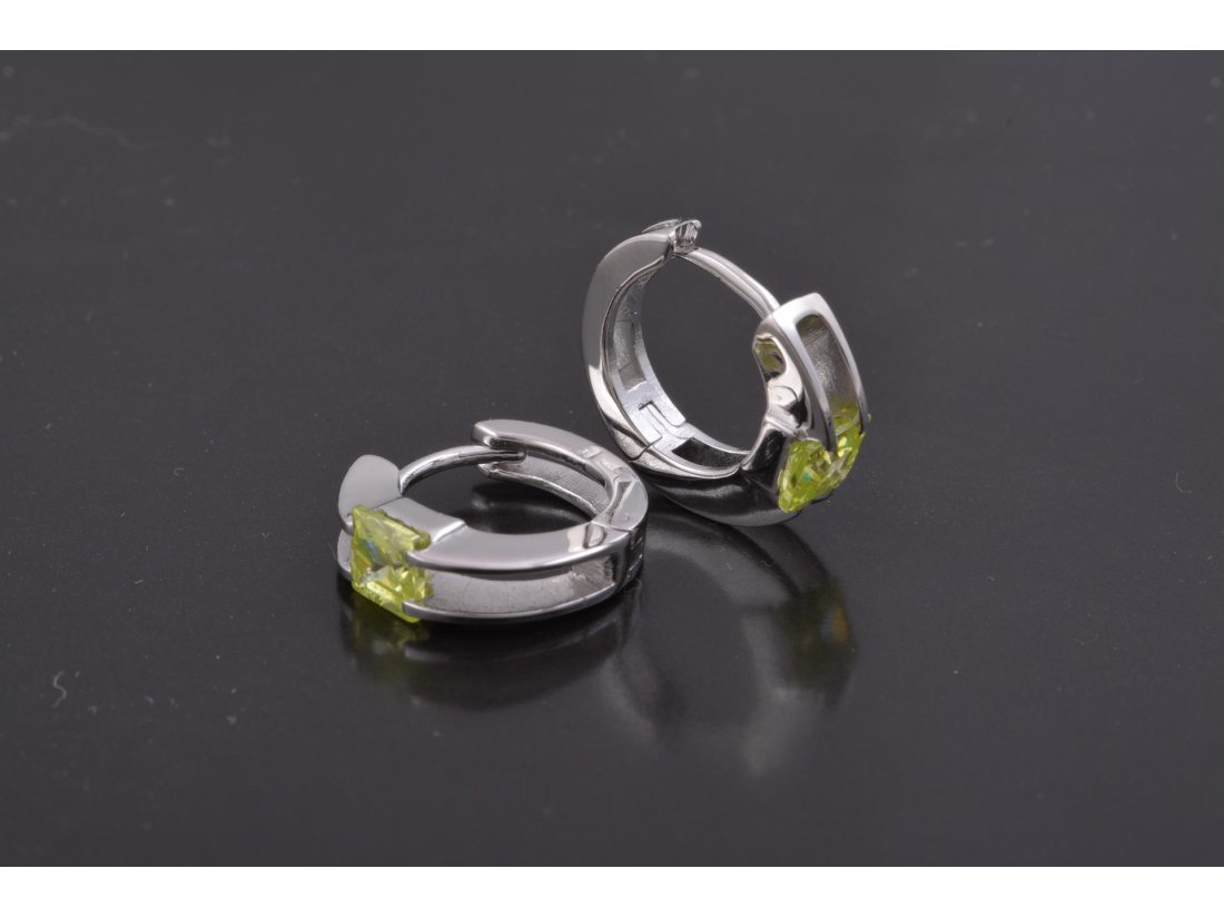 Сережки з квадратним цирконієм