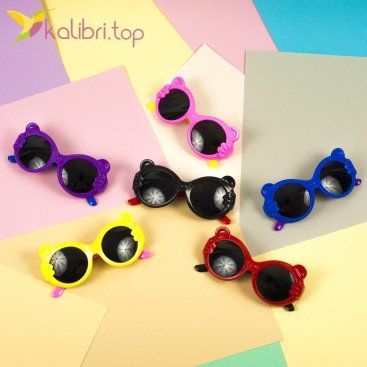 Детские солнцезащитные очки Ушки, оптом - фото 1