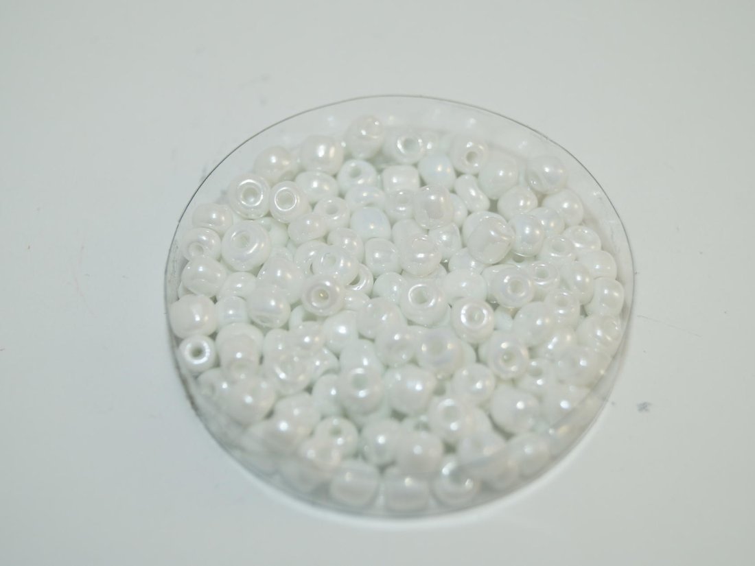 Бісер великий,Китайський. 450г. Білий