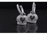 Сережки з півнем у стилі Chantecler, срібло