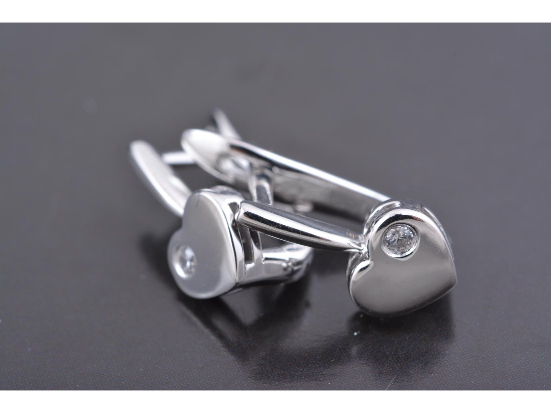 Сережки "Сердечки"