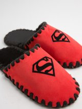 Дитячі домашні капці Family Класичні Superman закриті Червоні - Купити