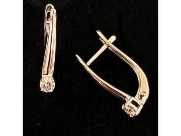 Сережки з діамантами - Фото Сережки з діамантами - Купити