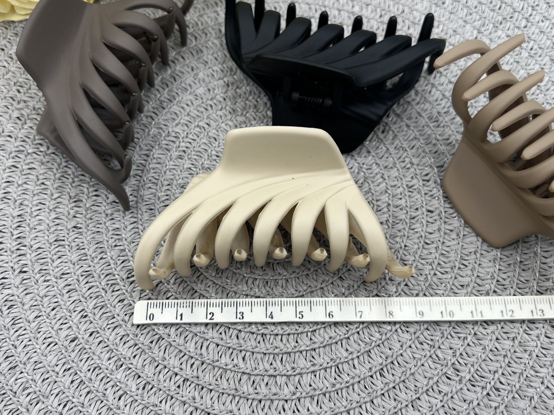 Краби для волосся. Французький пластик. 9 см - Кристалік