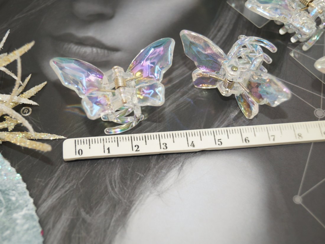 Краби для волосся 3.5 см. - Кристалік