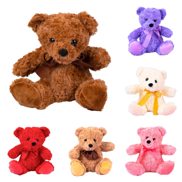 М'які іграшки Ведмедики кольорові 20 см - Купити