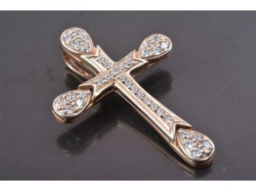 Хрестик декоративний із камінням - Купити