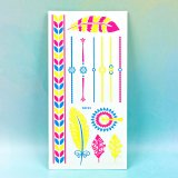 Неонові татуювання Кольоровий Мікс 21 см - Pobut