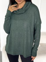 Туніка з люрексовим напиленням 230222-3 Зелений