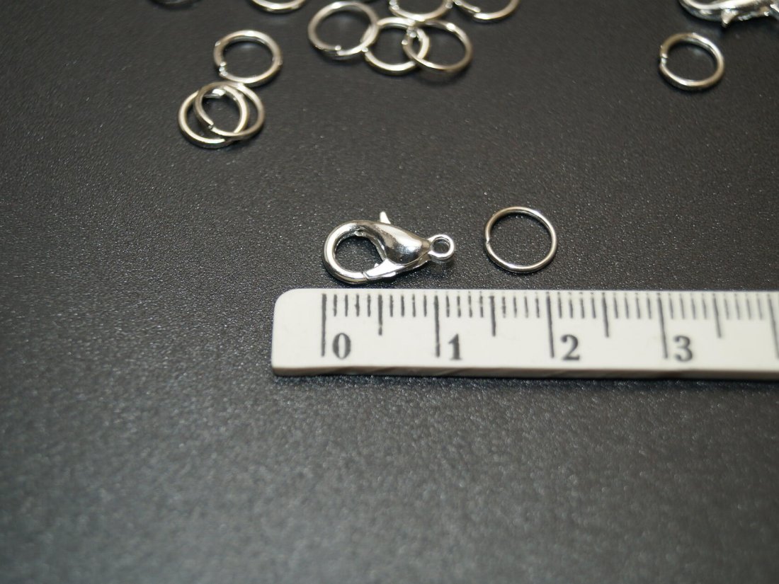 Застібка-карабін. 11 мм. - Кристалік