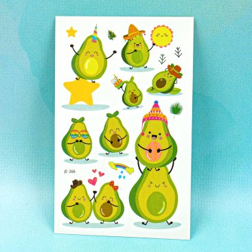 Дитячі перекладні татуювання Авокадо JE-266 - Купити