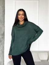 Туніка з люрексовим напиленням 230222-3 Зелений