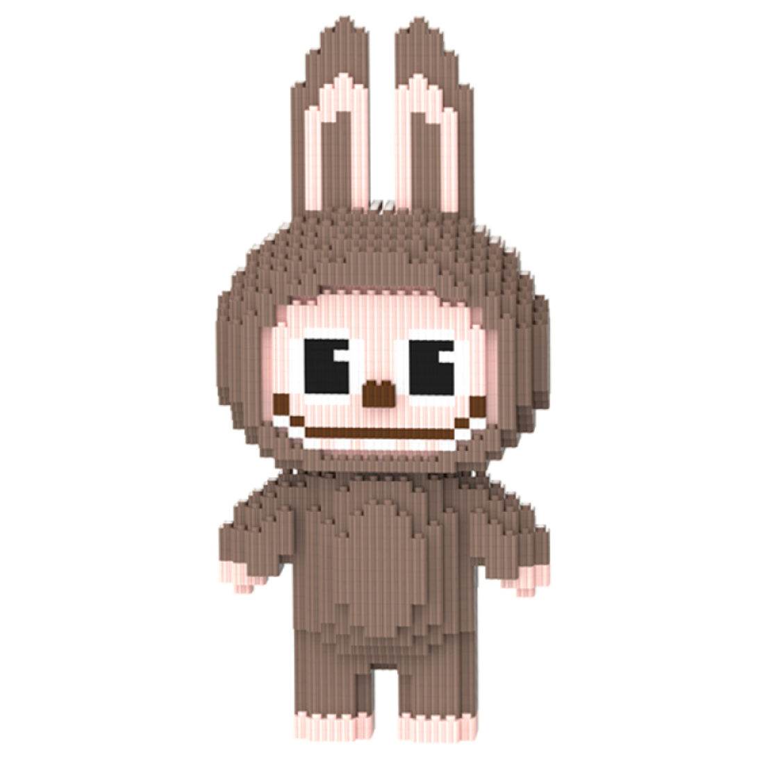 Конструктор Magic Blocks Лабубу Висота 30 см Коричневий