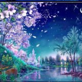 Ночной пейзаж 30х40 оптом, фото 14151