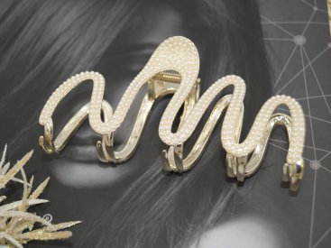 Краби для волосся 11 см. Металеві. - Купити