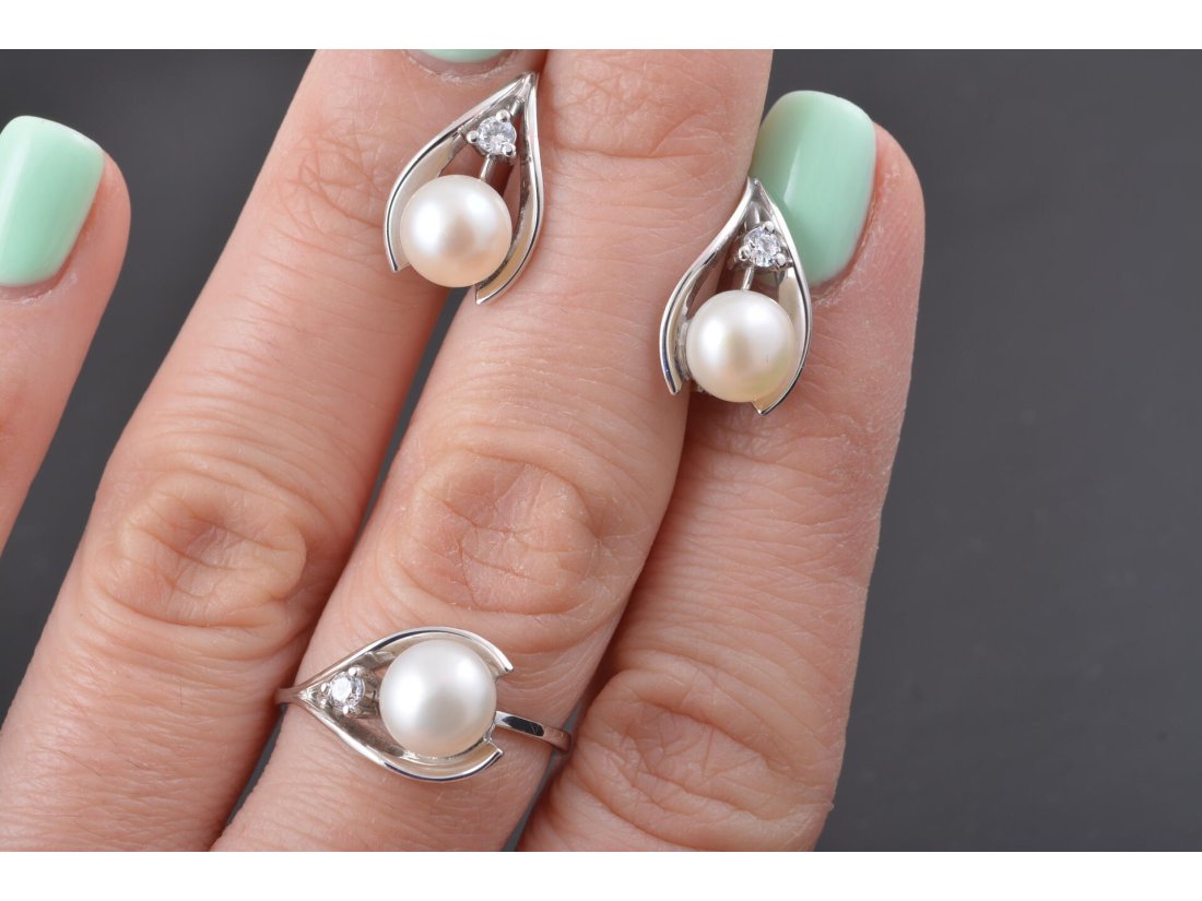 Каблучка з перлами - Фото2 Каблучка з перлами - Багира