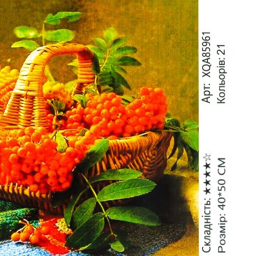 Алмазна мозаїка Кошик з Журавлиною 40*50 см - Купити